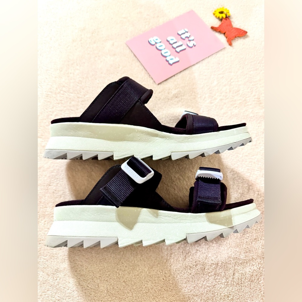 Merrill— Alpine Cush Platform Slide Sandals— Burgundy ☀️ - Picture 5 of 10